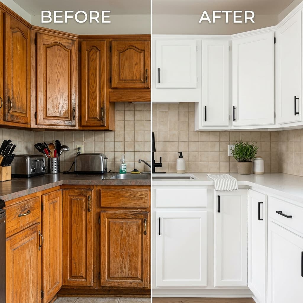 Kitchen cabinet refinishing